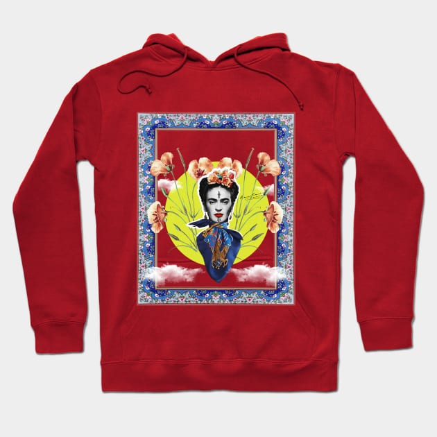 Frida kahlo Hoodie by ARTWEARABLE.MA